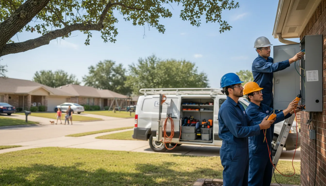 Certified electrician providing emergency electrical services in Dana, IA